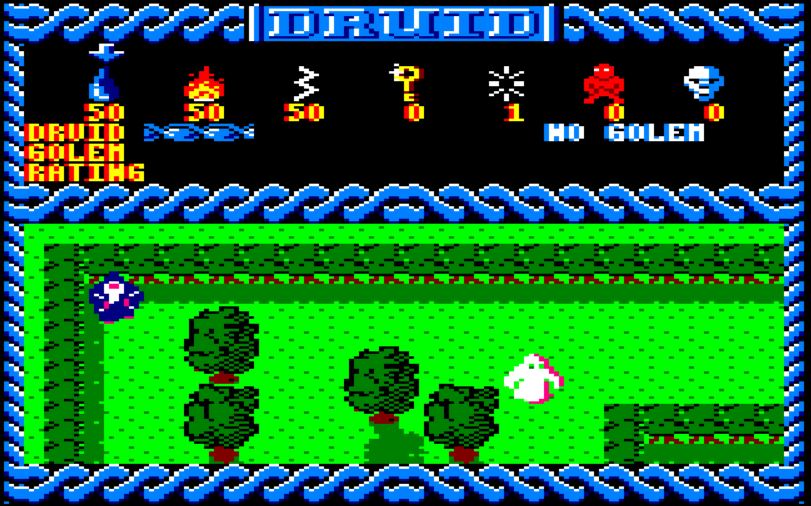 Druid - Amstrad CPC game screenshot (1986) by Firebird