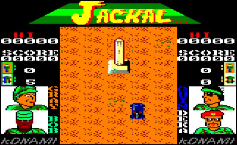 Jackal - Amstrad CPC game screenshot (1988) by Konami