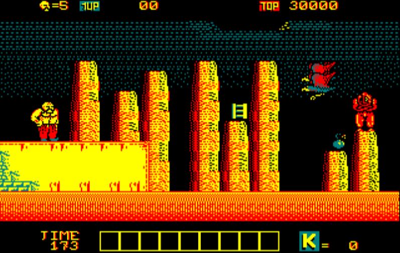 Karnov - Amstrad CPC game screenshot (1988) by Activision