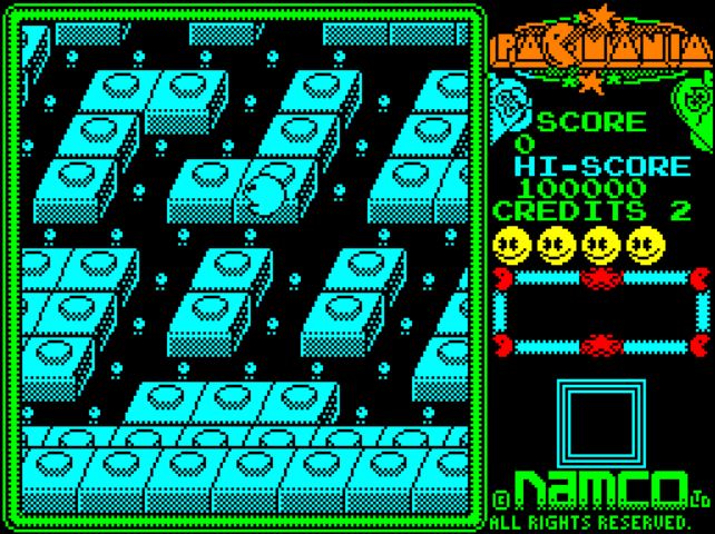 Pac-Mania - Amstrad CPC game screenshot (1988) by Grandslam