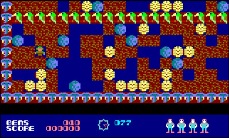 Rockford - Amstrad CPC game screenshot (1988) by Mastertronic
