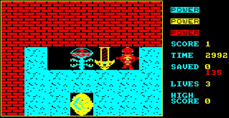 Survivors - Amstrad CPC game screenshot (1988) by Atlantis