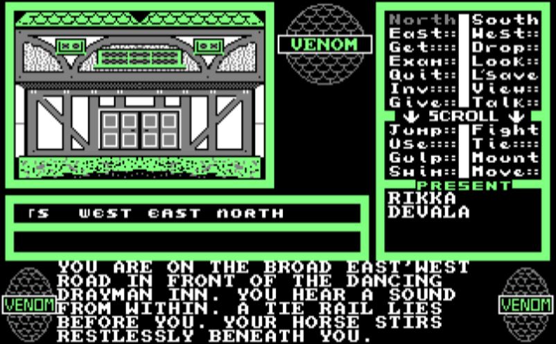 Venom - Amstrad CPC game screenshot (1988) by Mastertronic