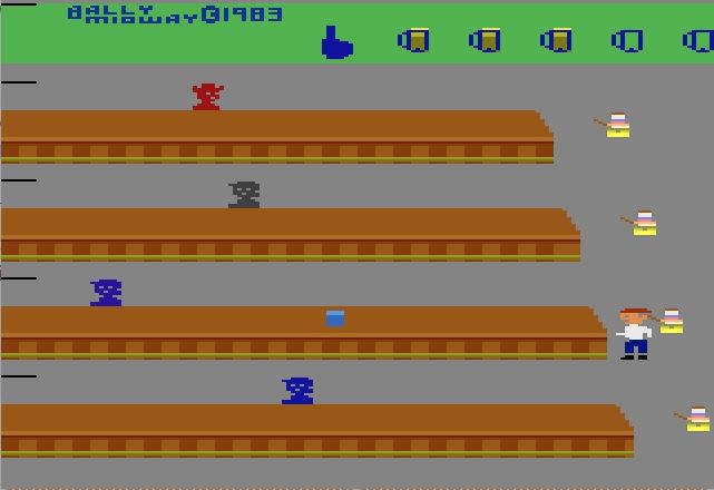 Tapper - Atari 2600 game screenshot (1984) by Sega