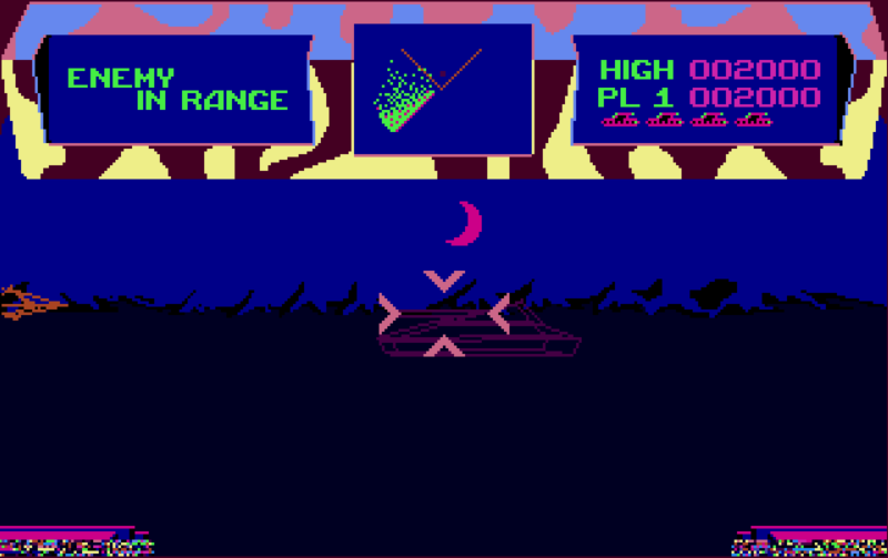 Battlezone - Atari ST game screenshot (1986) by Atari
