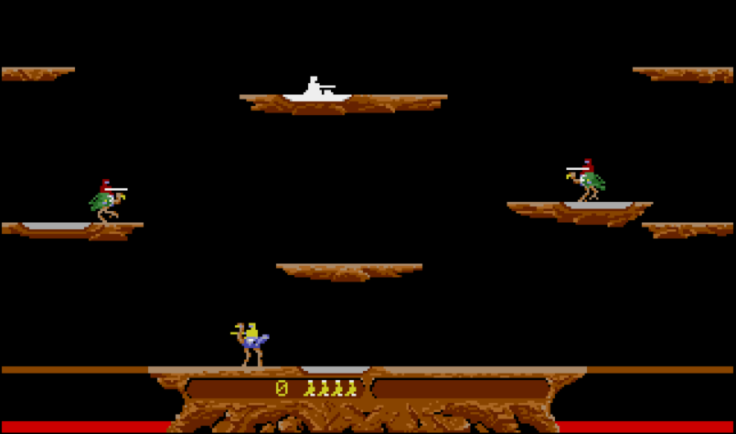 Joust - Atari ST game screenshot (1986) by Atari