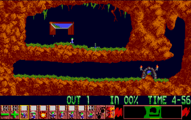 Lemmings - Atari ST game screenshot (1991) by Psygnosis