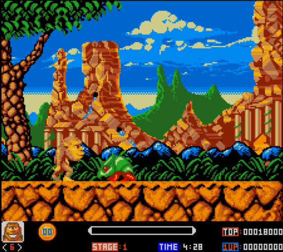 Toki - Atari ST game screenshot (1991) by Ocean