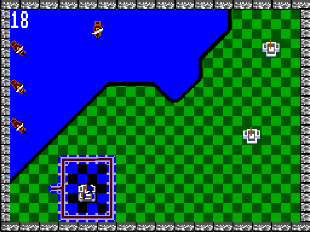 Rampart - Master System game screenshot (1993) by Tengen