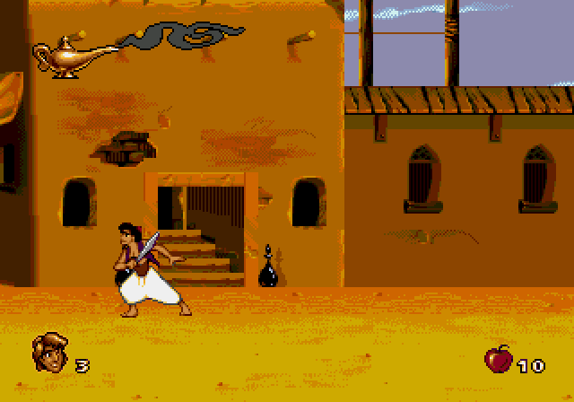 Aladdin - Megadrive game screenshot (1993) by Sega