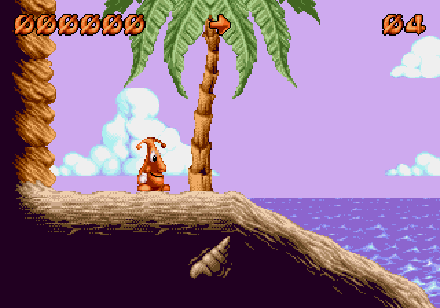 Puggsy - Megadrive game screenshot (1993) by Psygnosis