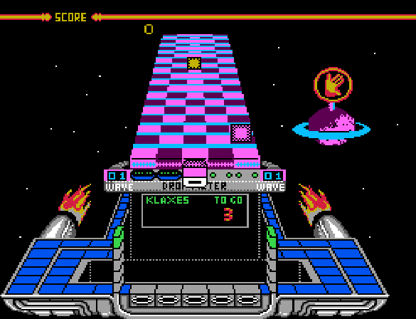 Klax - NES game screenshot (1990) by Tengen
