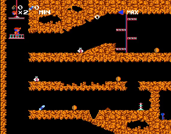 Spelunker - NES game screenshot (1985) by Broderbund