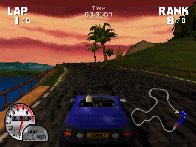 Roadsters - PlayStation game screenshot (2000) by Titus
