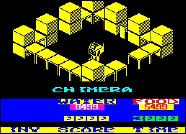 Chimera - ZX Spectrum game screenshot (1985) by Firebird