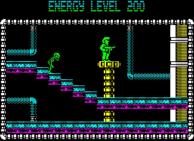 Deviants - ZX Spectrum game screenshot (1987) by Players