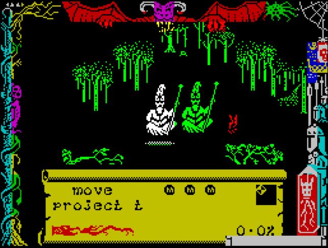 Dragontorc - ZX Spectrum game screenshot (1985) by Hewson