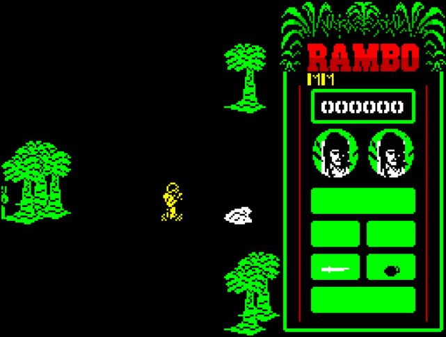 Rambo - ZX Spectrum game screenshot (1985) by Ocean