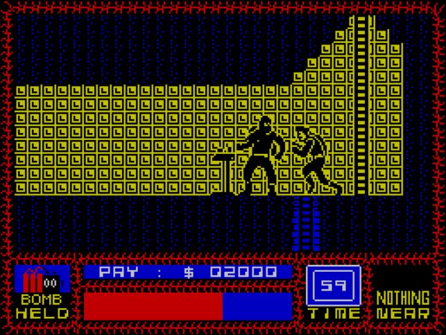 Saboteur! - ZX Spectrum game screenshot (1985) by Durell