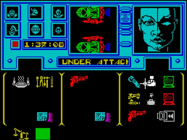 Shadowfire - ZX Spectrum game screenshot (1985) by Beyond