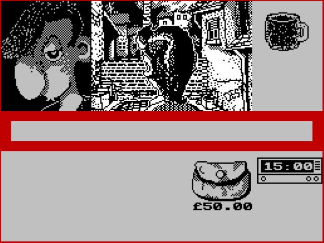 Sidewalk - ZX Spectrum game screenshot (1987) by Infogrames