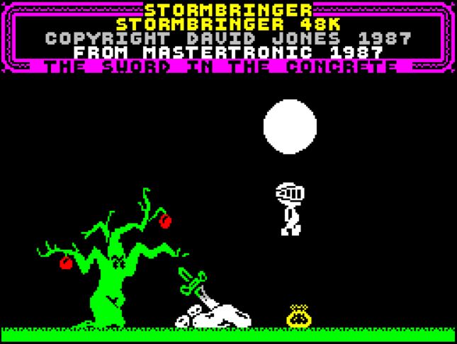 Stormbringer - ZX Spectrum game screenshot (1987) by Mastertronic