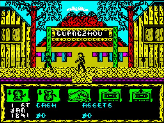 Tai-Pan - ZX Spectrum game screenshot (1987) by Ocean